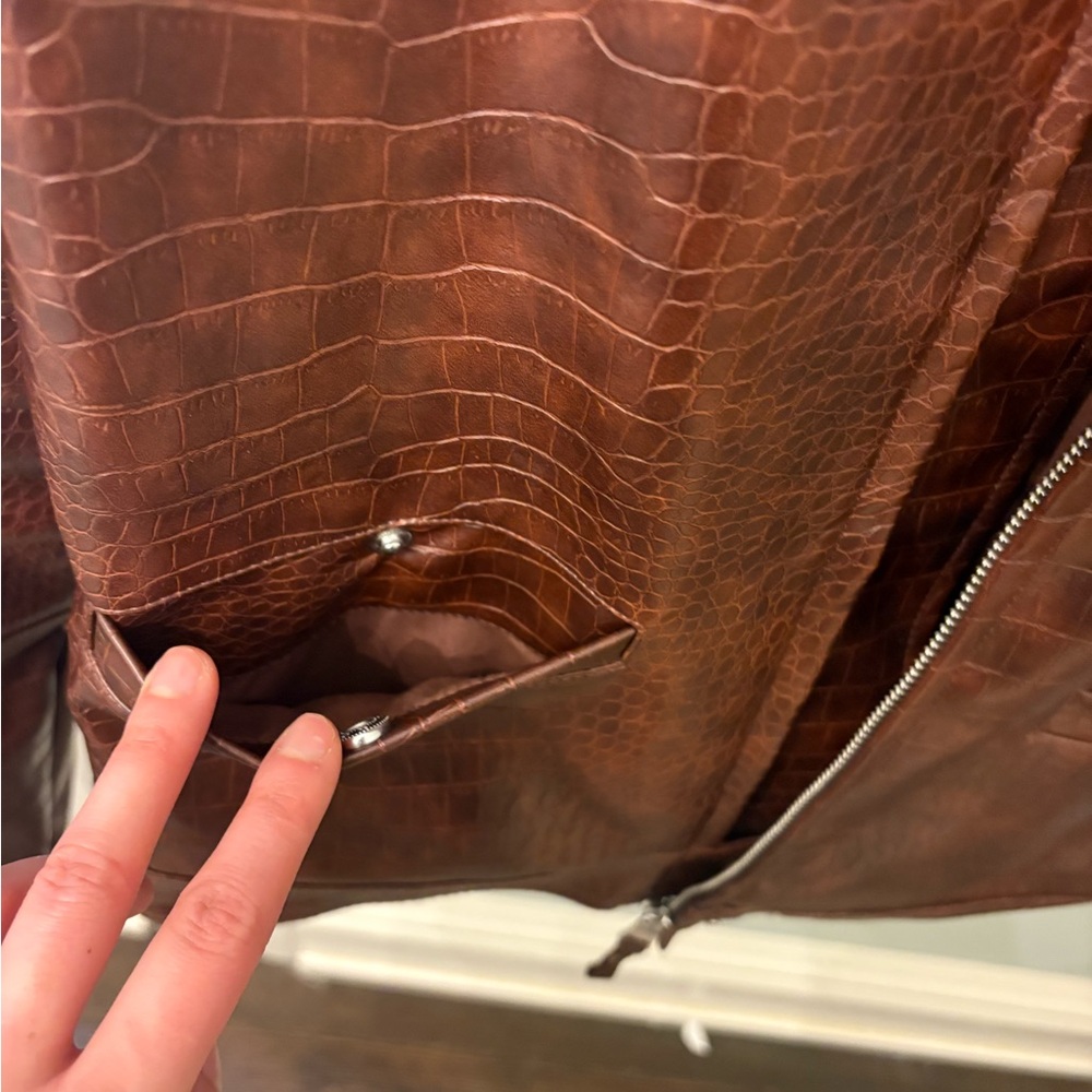 House of Sunny take a trip racer Brown Jacket - Picture 12 of 15